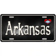 Arkansas Flag Script Metal Novelty License Plate 24" x 12" (LLP)