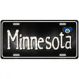 Minnesota Flag Script Metal Novelty License Plate 24" x 12" (LLP)