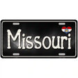 Missouri Flag Script Metal Novelty License Plate 24" x 12" (LLP)