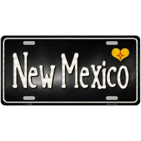 New Mexico Flag Script Metal Novelty License Plate 24" x 12" (LLP)