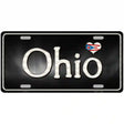 Ohio Flag Script Metal Novelty License Plate 24" x 12" (LLP)