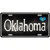 Oklahoma Flag Script Metal Novelty License Plate 24" x 12" (LLP)