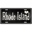 Rhode Island Flag Script Metal Novelty License Plate 24" x 12" (LLP)