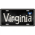 Virginia Flag Script Metal Novelty License Plate 24" x 12" (LLP)