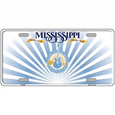 Mississippi Creative Culture Blank Novelty Metal License Plate 24" x 12" (LLP)