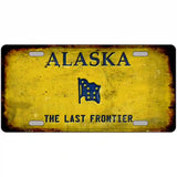 Alaska Rusty Novelty Metal License Plate 24" x 12" (LLP) / Yes