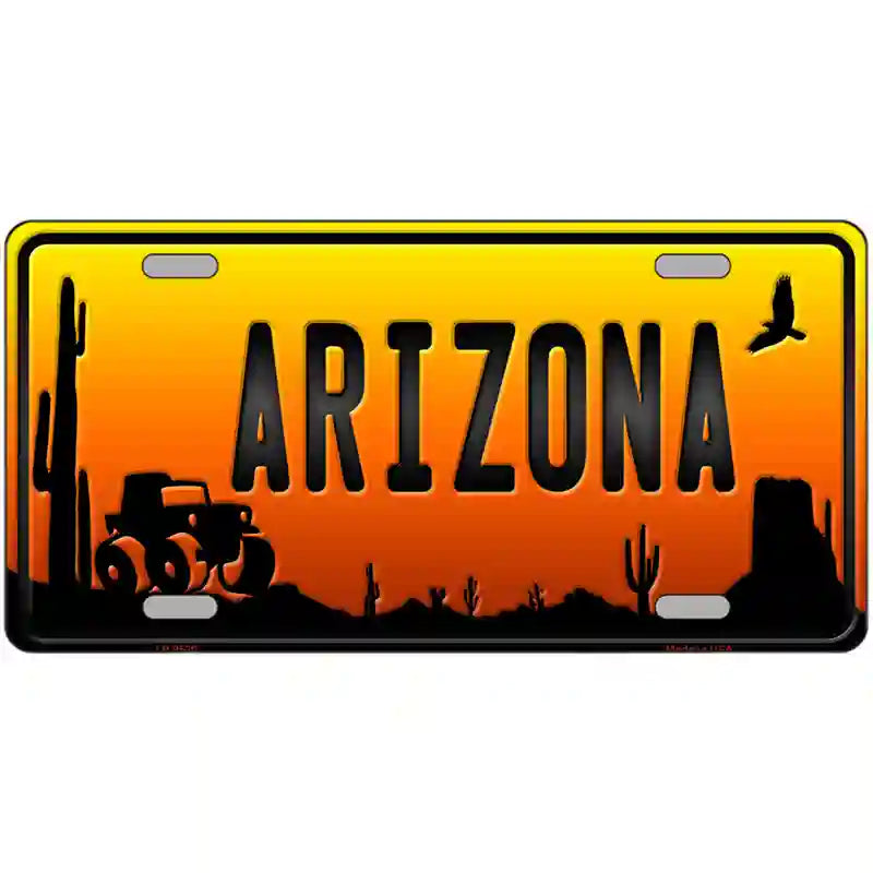 Jeep Arizona Scenic Novelty Metal License Plate 24" x 12" (LLP)