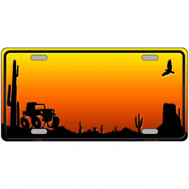 Jeep Blank Scenic Novelty Metal License Plate 24" x 12" (LLP)