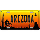 Biker Arizona Scenic Novelty Metal License Plate 24" x 12" (LLP)