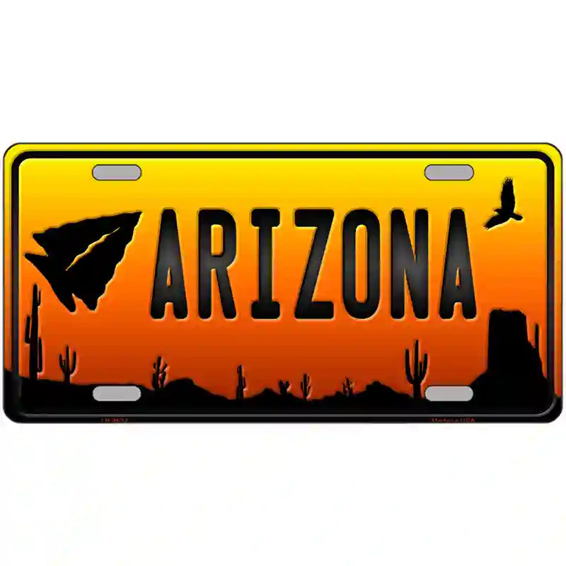 Arrowhead Arizona Scenic Novelty Metal License Plate 24" x 12" (LLP)