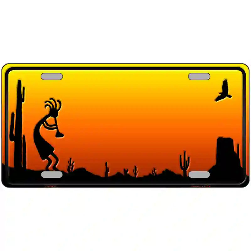 Kokopelli Blank Scenic Novelty Metal License Plate 24" x 12" (LLP)