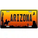 Cowboy Arizona Scenic Novelty Metal License Plate 24" x 12" (LLP)