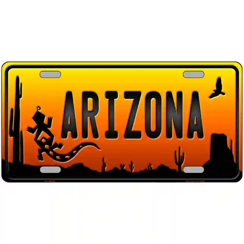 Lizard Arizona Scenic Novelty Metal License Plate 24" x 12" (LLP)