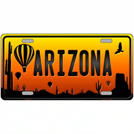 Balloon Arizona Scenic Novelty Metal License Plate 24" x 12" (LLP)