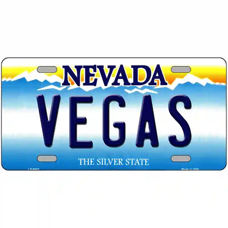 Vegas Nevada Novelty Metal License Plate 24" x 12" (LLP)