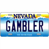 Gambler Nevada Novelty Metal License Plate 24" x 12" (LLP)