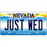 Just Wed Nevada Novelty Metal License Plate 24" x 12" (LLP)