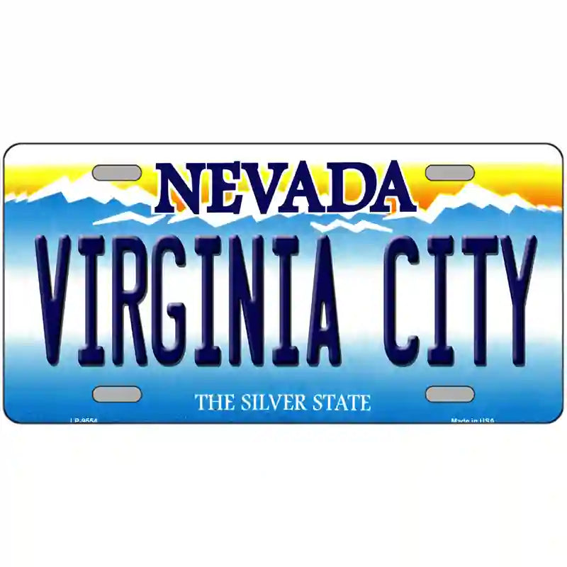 Virginia City Nevada Novelty Metal License Plate 24" x 12" (LLP)