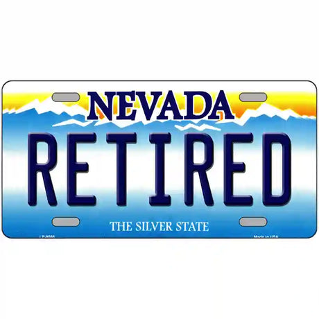 Retired Nevada Novelty Metal License Plate 24" x 12" (LLP)