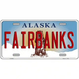 Fairbanks Alaska State Novelty Metal License Plate 24" x 12" (LLP)