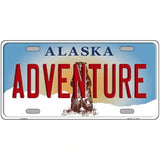 Adventure Alaska State Novelty Metal License Plate 24" x 12" (LLP)