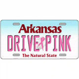 Drive Pink Arkansas Novelty Metal License Plate 24" x 12" (LLP)