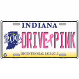 Drive Pink Indiana Novelty Metal License Plate 24" x 12" (LLP)