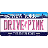 Drive Pink New York Novelty Metal License Plate 24" x 12" (LLP)