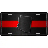 Arizona Thin Red Line Metal Novelty License Plate 24" x 12" (LLP)