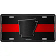 Arkansas Thin Red Line Metal Novelty License Plate 24" x 12" (LLP)