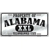 Property Of Alabama Novelty Metal License Plate 24" x 12" (LLP)