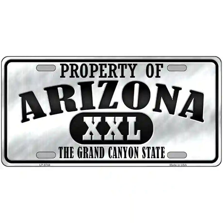 Property Of Arizona Novelty Metal License Plate 24" x 12" (LLP)