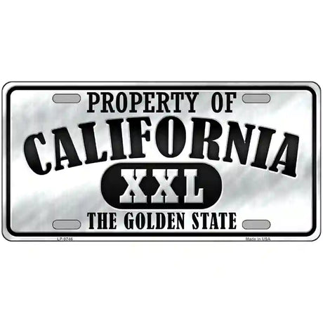 Property Of California Novelty Metal License Plate 24" x 12" (LLP)