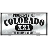 Property Of Colorado Novelty Metal License Plate 24" x 12" (LLP)