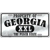 Property Of Georgia Novelty Metal License Plate 24" x 12" (LLP)