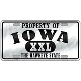 Property Of Iowa Novelty Metal License Plate 24" x 12" (LLP)