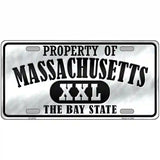 Property Of Massachusetts Novelty Metal License Plate 24" x 12" (LLP)