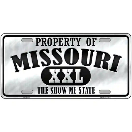 Property Of Missouri Novelty Metal License Plate 24" x 12" (LLP)