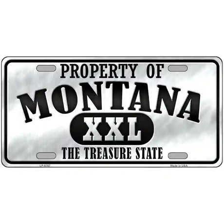 Property Of Montana Novelty Metal License Plate 24" x 12" (LLP)