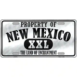 Property Of New Mexico Novelty Metal License Plate 24" x 12" (LLP)