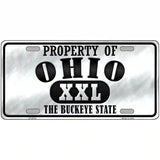 Property Of Ohio Novelty Metal License Plate 24" x 12" (LLP)