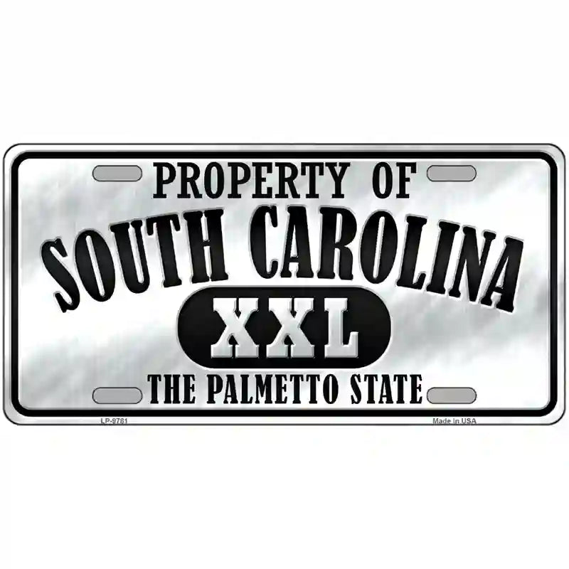 Property Of South Carolina Novelty Metal License Plate 24" x 12" (LLP)