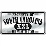 Property Of South Carolina Novelty Metal License Plate 24" x 12" (LLP)