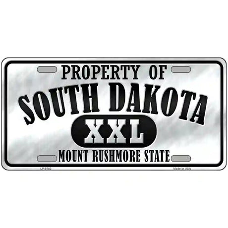 Property Of South Dakota Novelty Metal License Plate 24" x 12" (LLP)