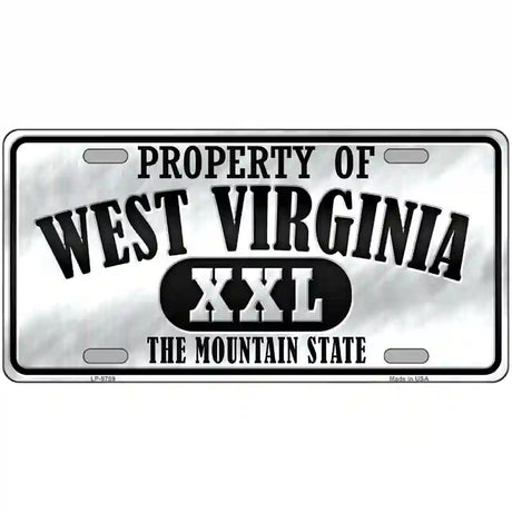 Property Of West Virginia Novelty Metal License Plate 24" x 12" (LLP)