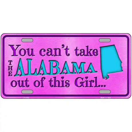 Alabama Girl Novelty Metal License Plate 24" x 12" (LLP)