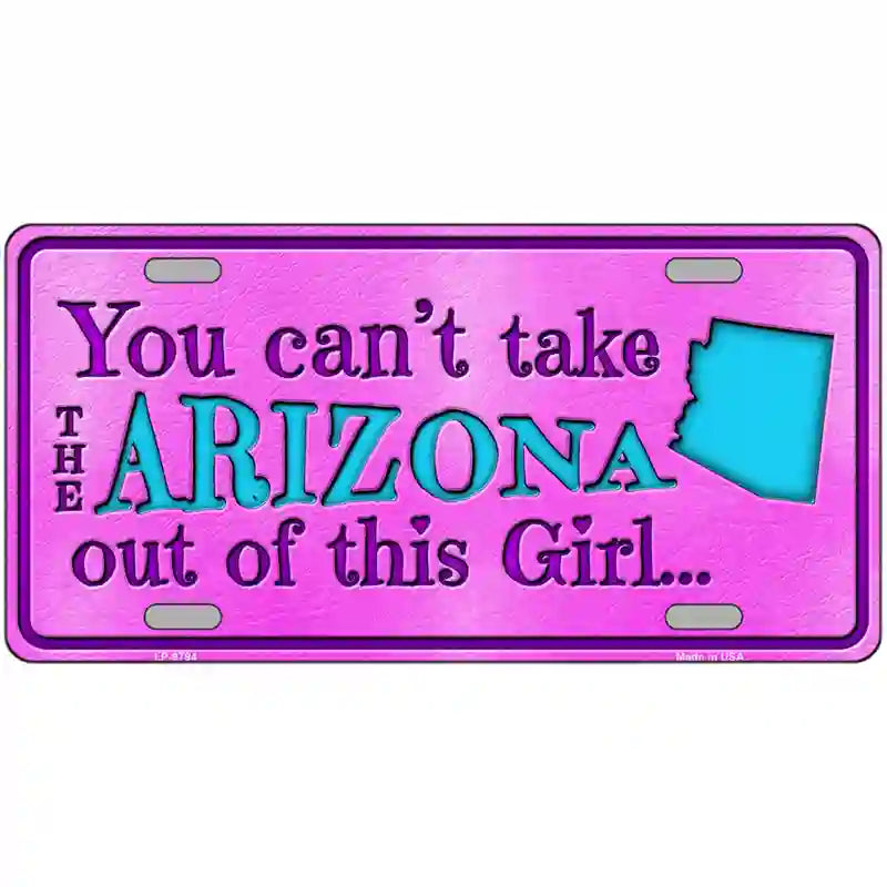 Arizona Girl Novelty Metal License Plate 24" x 12" (LLP)