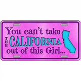 California Girl Novelty Metal License Plate 24" x 12" (LLP)