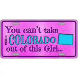 Colorado Girl Novelty Metal License Plate 24" x 12" (LLP)