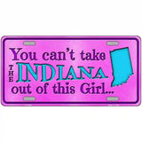 Indiana Girl Novelty Metal License Plate 24" x 12" (LLP)